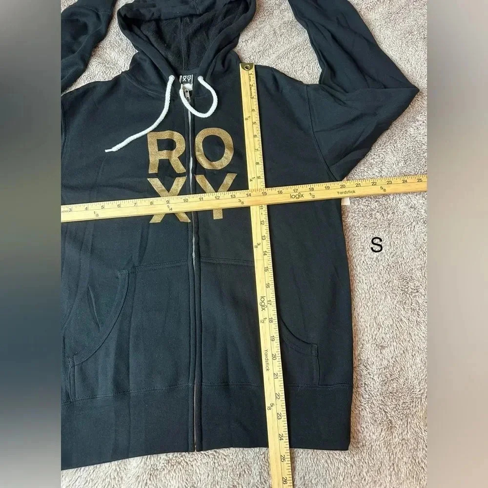 Roxy Proud 2 Full-Zip Hoodie Black Jacket New - Picture 9 of 16